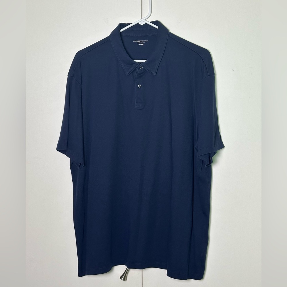 Charles Tyrwhitt Navy Smart Polo - XXL